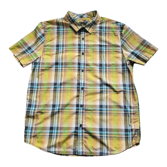 Prana Other - LG prAna Breathe Men’s Organic Cotton Blend Plaid S/S Shirt